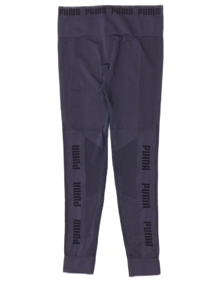 Puma Legging court pour femme UK 8 Small Bleu marine