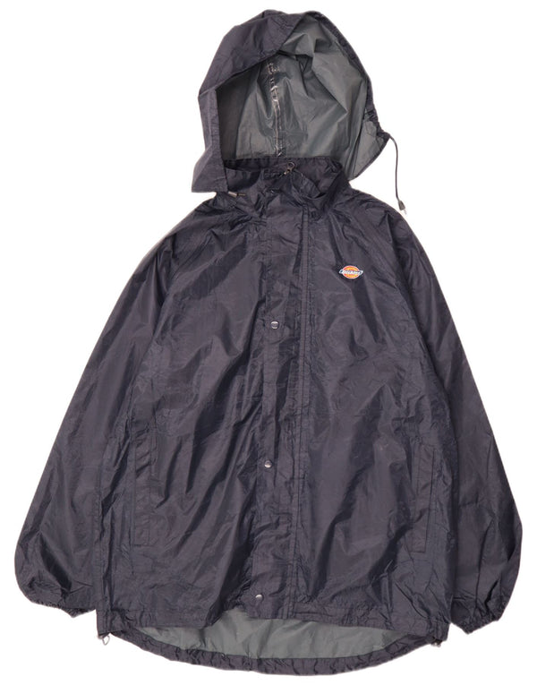 Dickies Veste de pluie à capuche pour homme UK 38 Bleu marine moyen Polyester