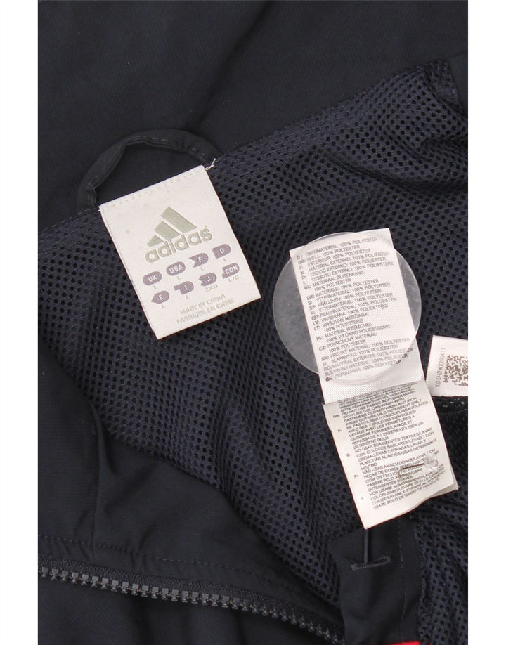 Adidas Hommes Climalite Survêtement Top Veste Grand Bleu Marine Polyester