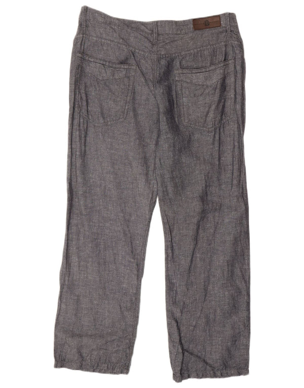 Marks & Spencer Pantalon décontracté droit Blue Harbor pour homme W36 L29 Gris