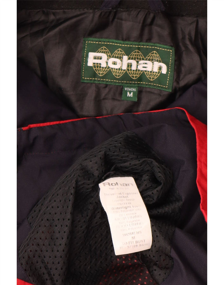 Rohan Manteau imperméable à capuche pour femme UK 44 Rouge moyen Polyester