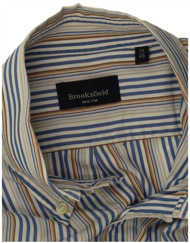 Brooksfield Chemise Homme Taille 43 XL Multicolore Pinstripe