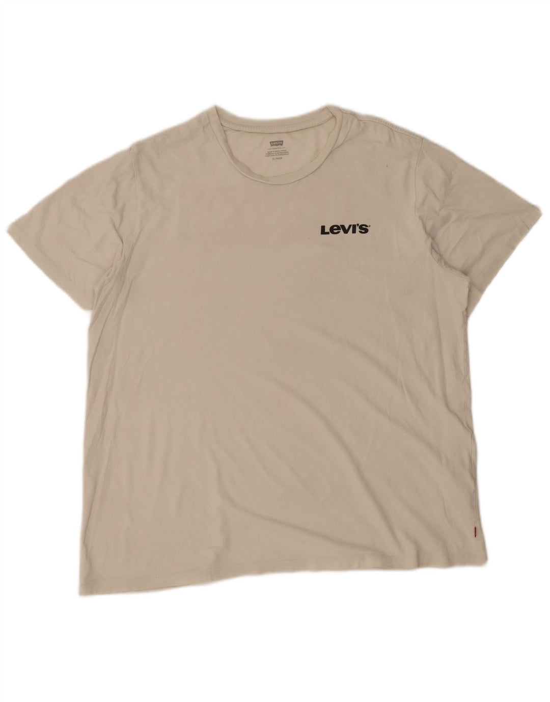 Levi's T-Shirt Graphique Top XL Homme Blanc Coton