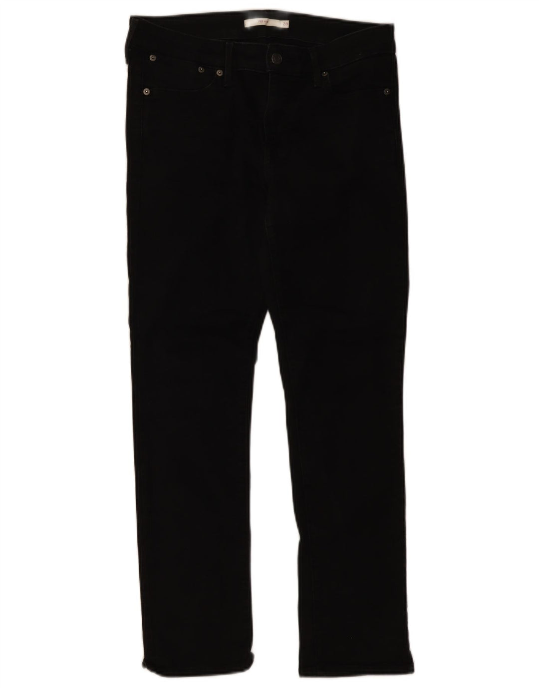 Levi's Jean Slim 712 Femme W28 L28 Coton Noir
