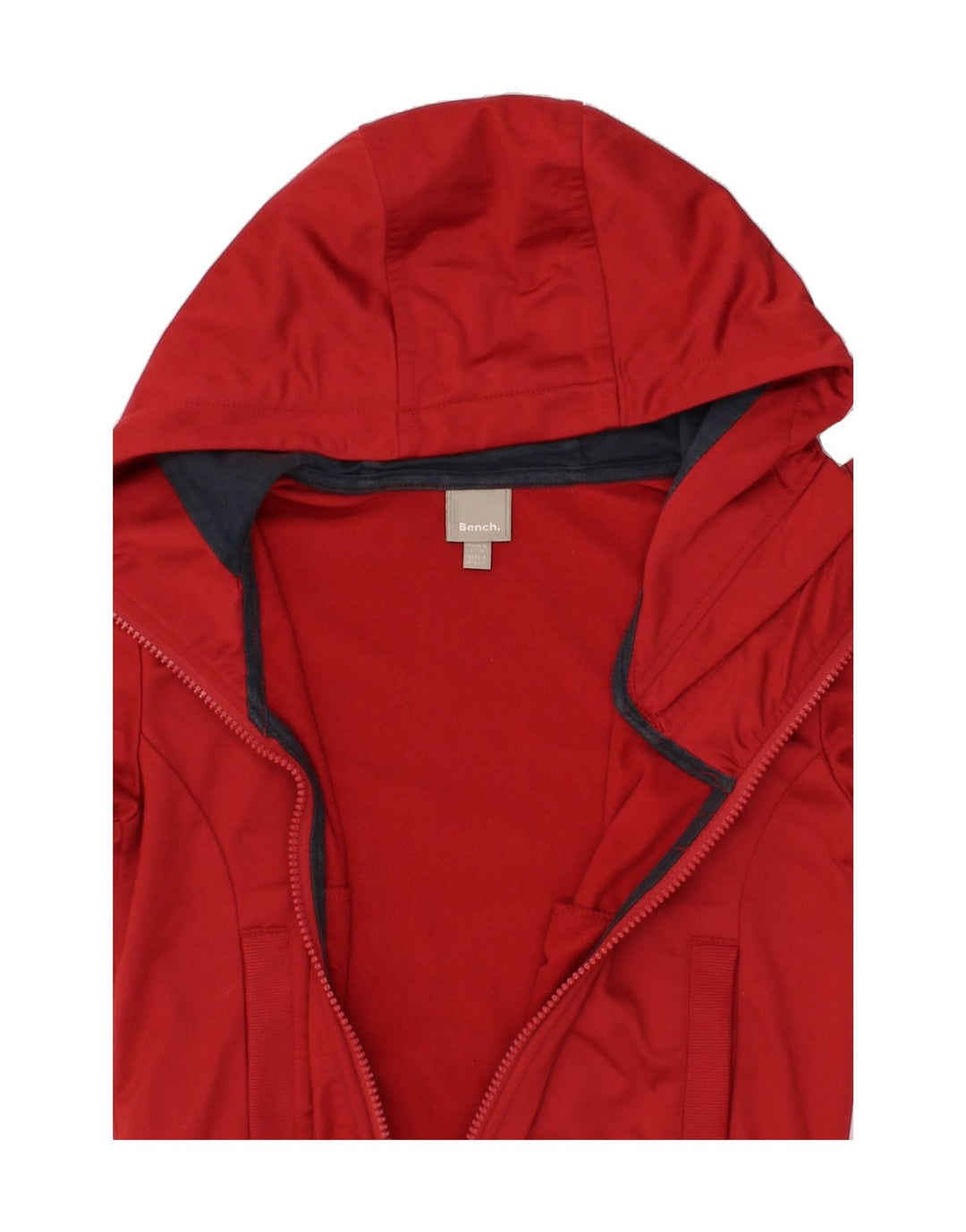BENCH Boys Graphic Zip Hoodie Sweater 5-6 Years Red Polyester Vintage Bench and Second-Hand Bench from Messina Hembry 