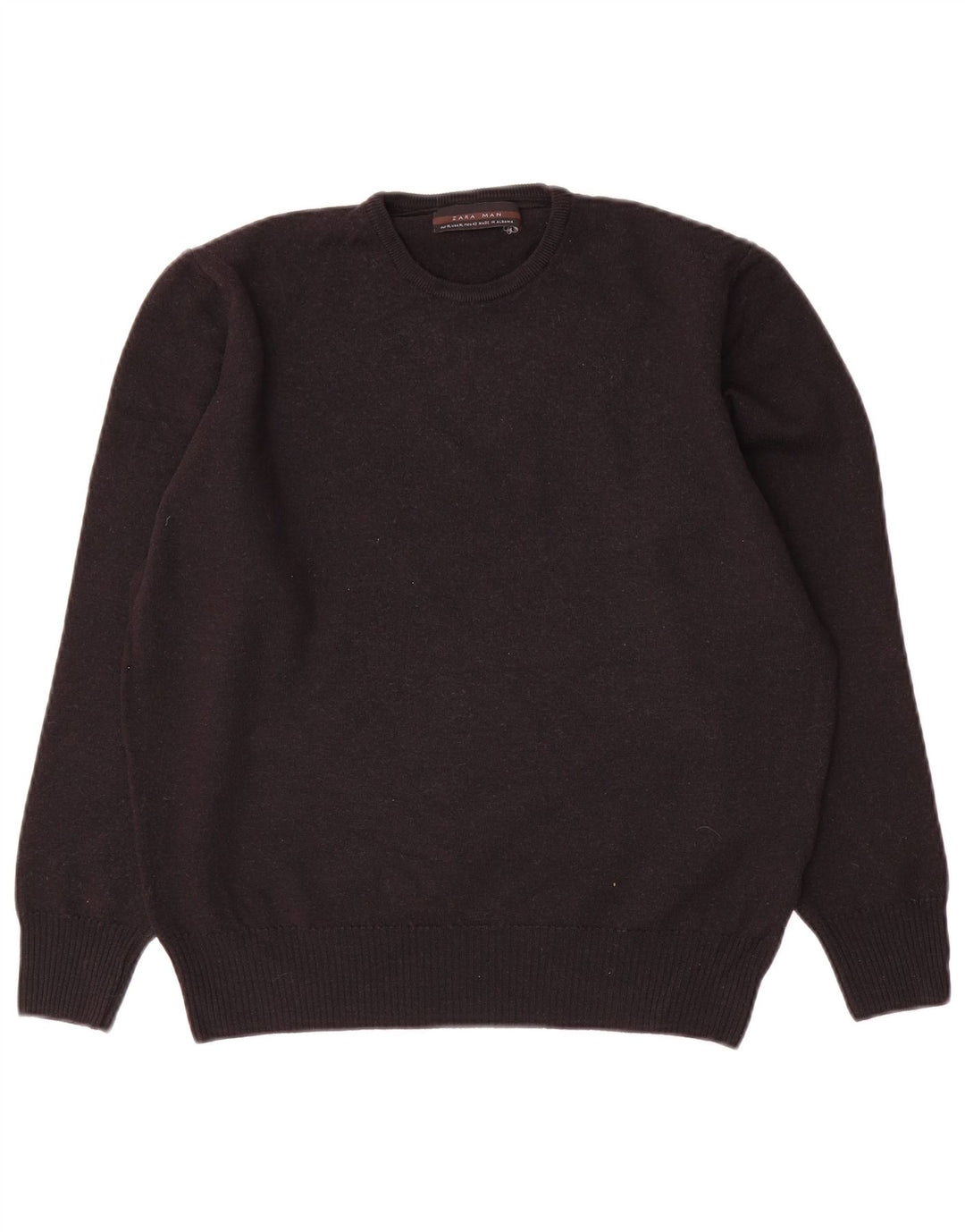 Zara Pull ras du cou pour homme XL Noir