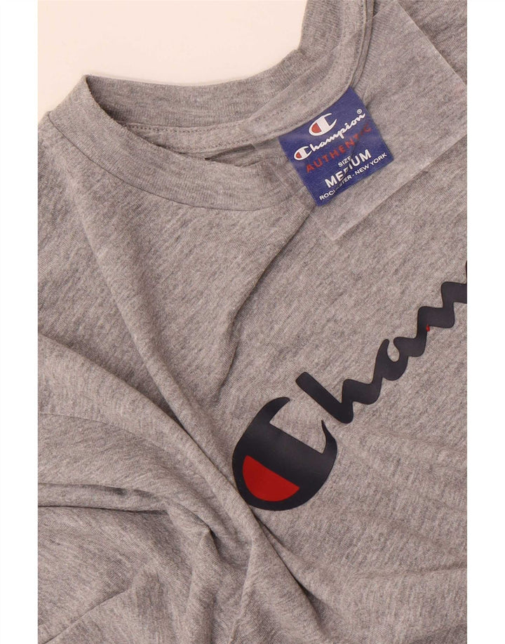 Champion Haut Graphique à Manches Longues Homme Gris Moyen