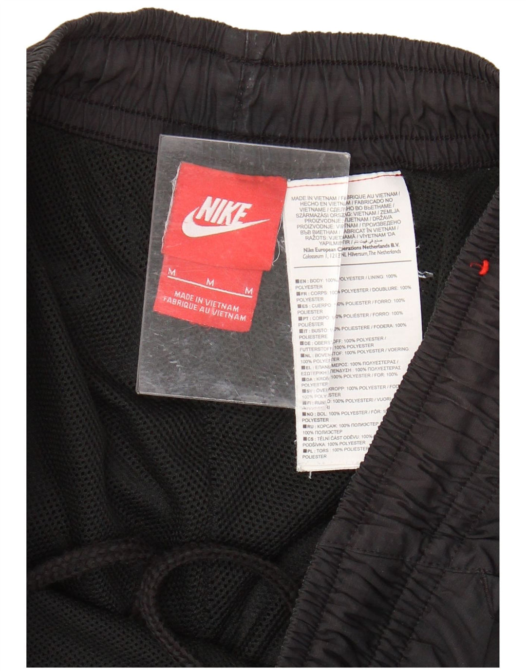 NIKE Short de sport pour homme en polyester noir moyen