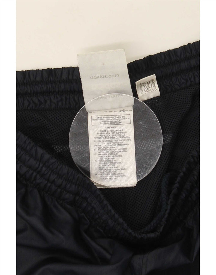 Pantalon imperméable Adidas pour homme en polyester color block bleu marine moyen