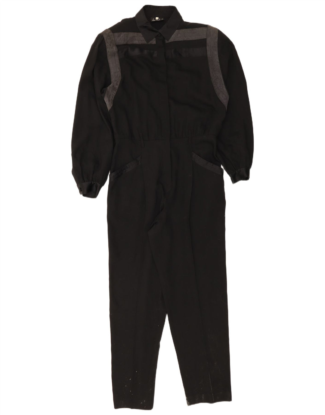 De Pietri Combinaison à manches longues pour femme IT 44 Medium Black Colourblock