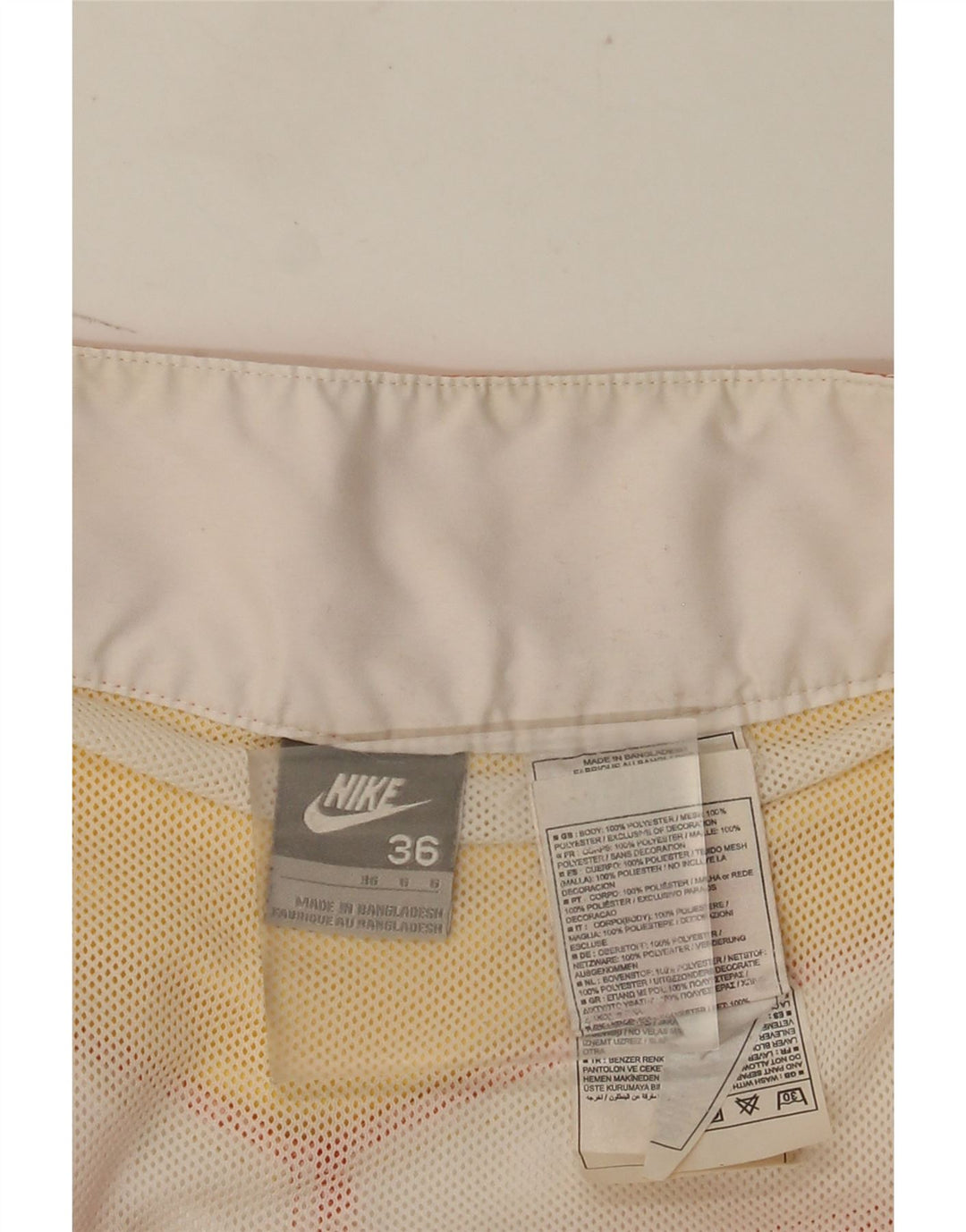 Nike Short de bain graphique pour homme Large en polyester color block orange