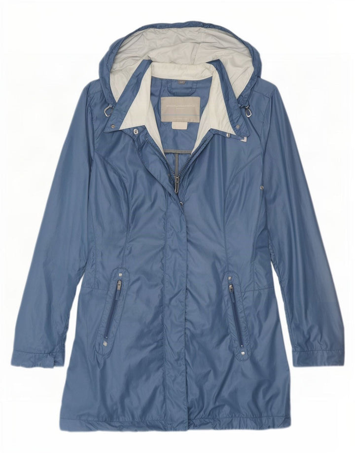 PEUTEREY Imperméable À Capuchon Femme IT 46 Grand Bleu
