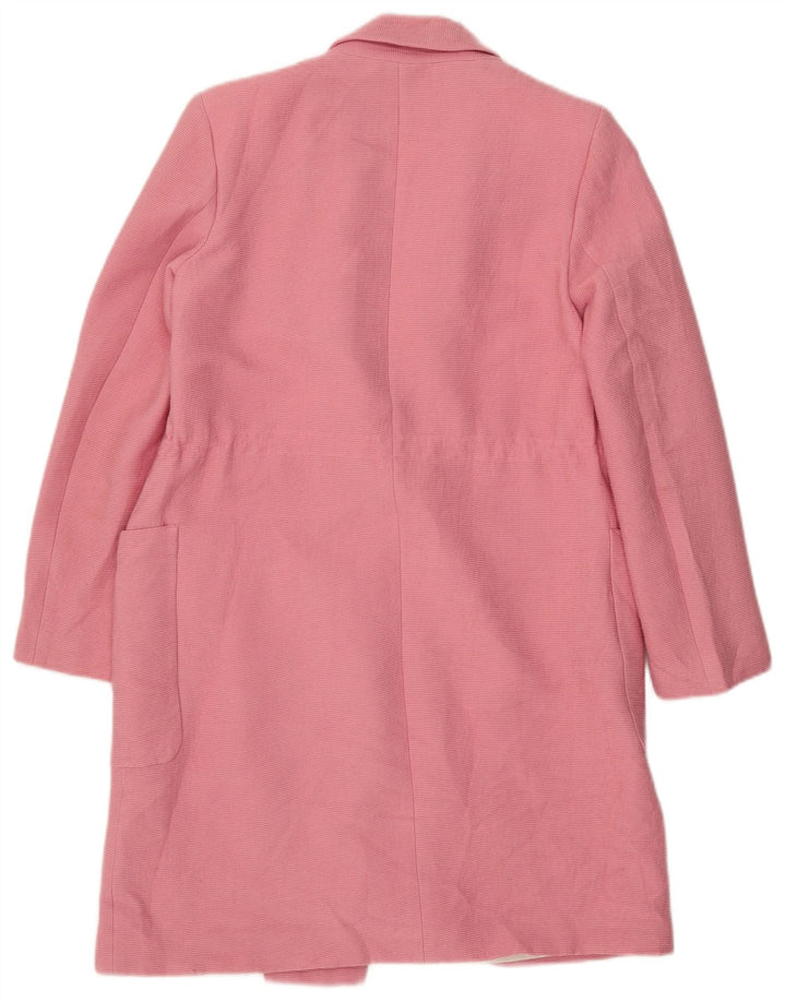 Zara Femme Pardessus UK 10 Petite Viscose Rose