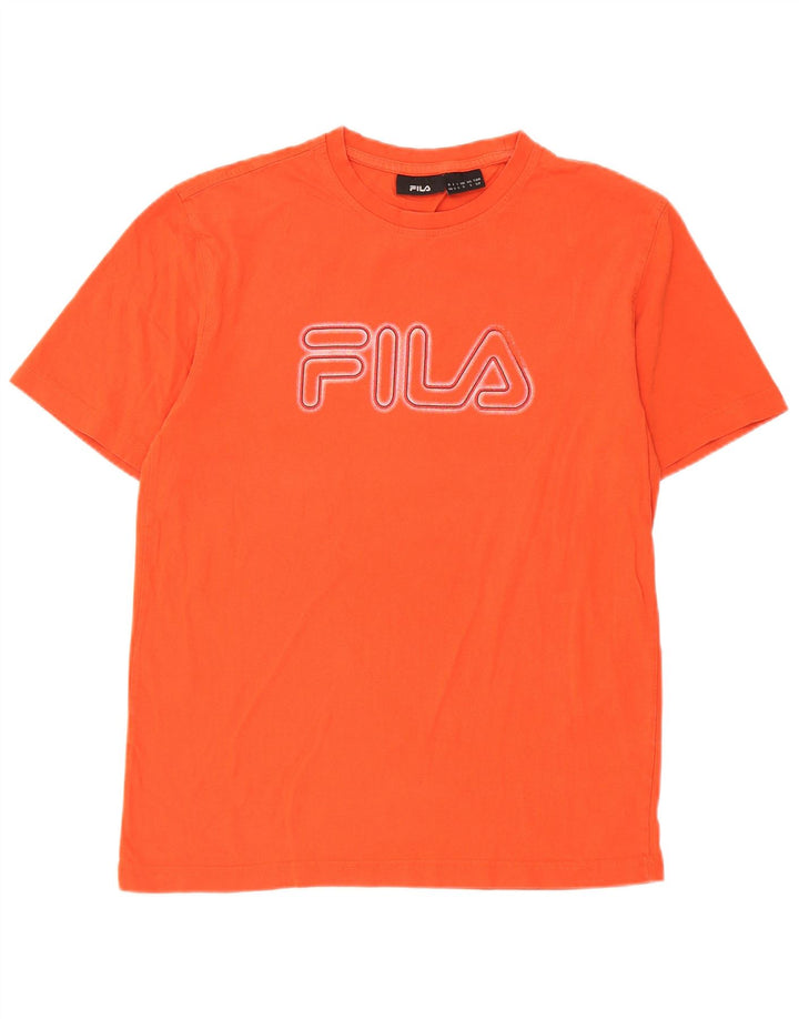 Fila T-Shirt Graphique Homme Petit Orange