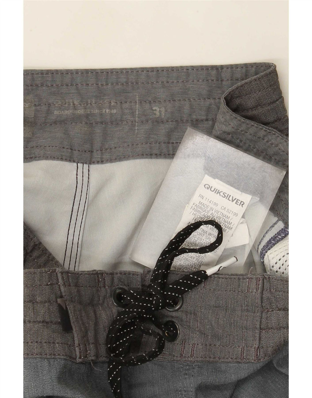 Quiksilver Short de Bain Homme Bleu Moyen Colorblock Polyester