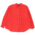Dockers Chemise surdimensionnée pour femme UK 20 2XL Coton géométrique rouge