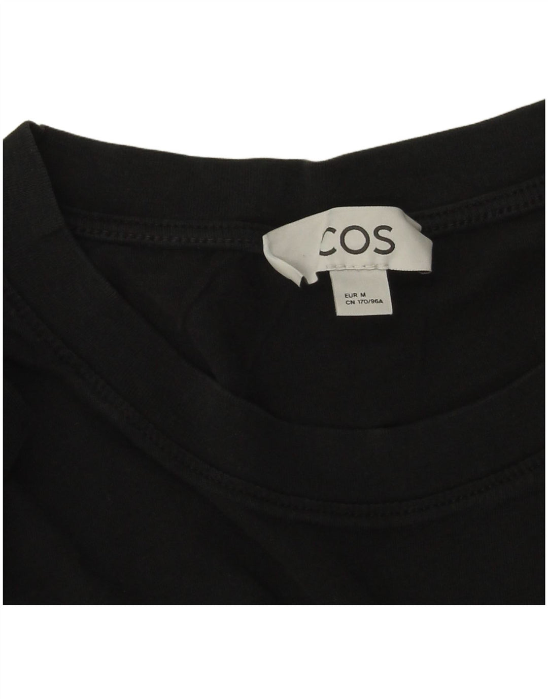 Cos T-Shirt Homme Haut Noir Moyen Coton
