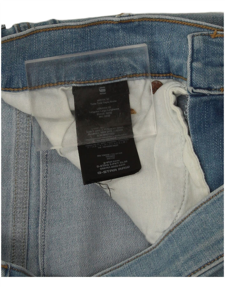 G-Star Jean Slim Homme W32 L32 Bleu Coton
