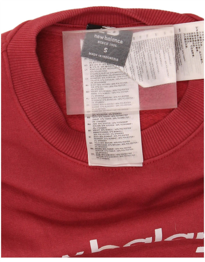 New Balance Sweat-shirt graphique pour homme Petit coton rouge