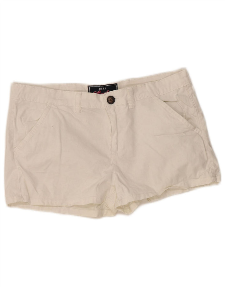 Superdry Short Chino Femme Medium W34 Coton Blanc