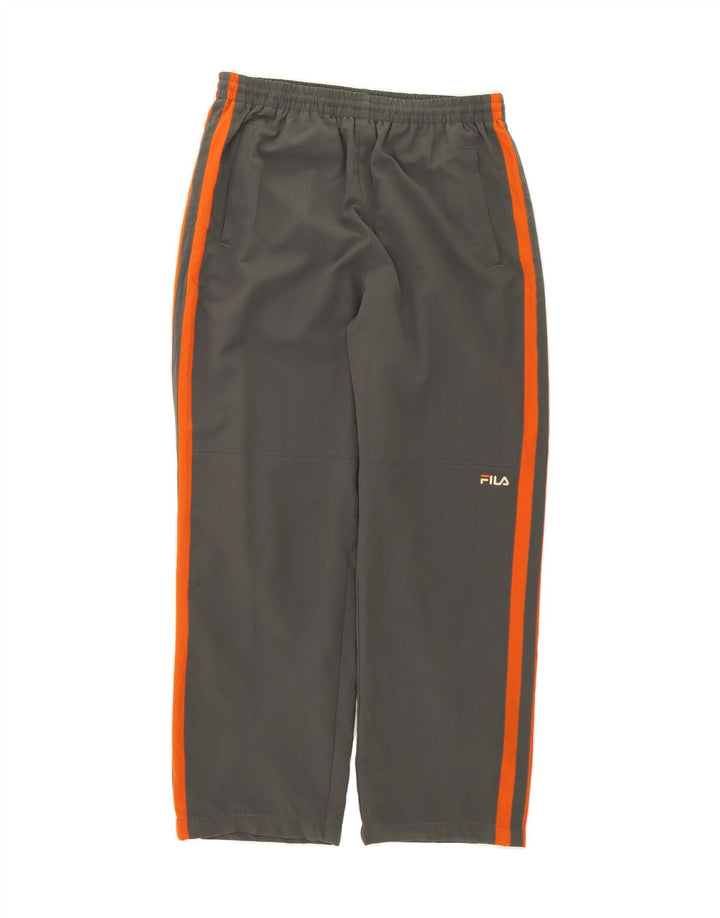 FILA Mens Tracksuit Trousers Large  Grey Striped Polyester Vintage Fila and Second-Hand Fila from Messina Hembry 