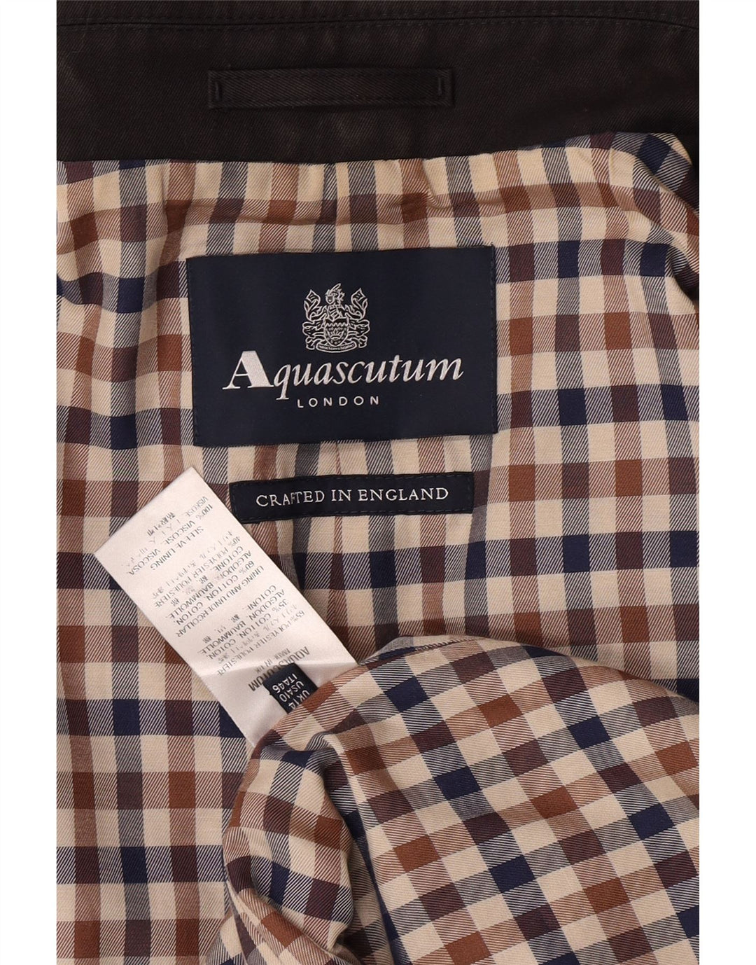 Aquascutum Pardessus pour femme UK 44 Large Noir Polyester