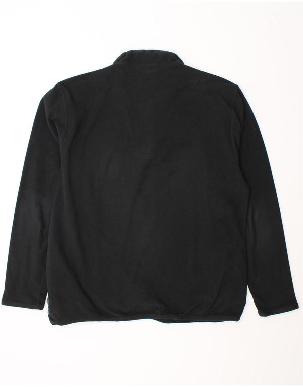 Adidas Climawarm Pull polaire à col zippé pour homme UK 42/44 Large Noir Polyester