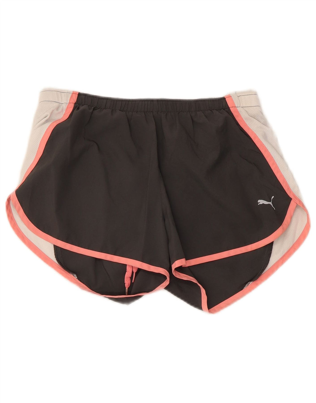 PUMA Short de sport pour femme UK 10 Small Noir Colorblock Polyester