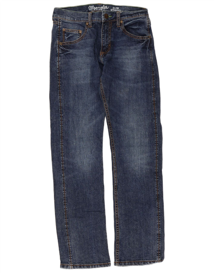 Wrangler Jean droit rétro slim femme W28 L30 bleu