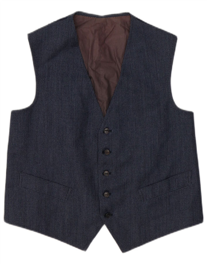 gilet homme vintage bleu marine moyen