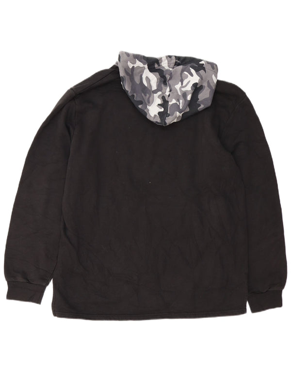 Puma Pull à Capuche Graphic Homme Noir Moyen en Coton Colorblock