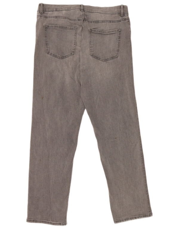 Marks & Spencer Jean droit The Sienna pour femme UK 14 Medium W32 L28 Gris