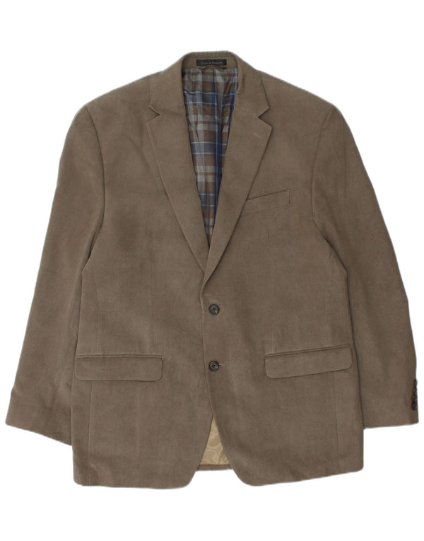 Ralph Lauren Veste blazer à 2 boutons pour homme UK 42 XL Kaki Pied-de-poule