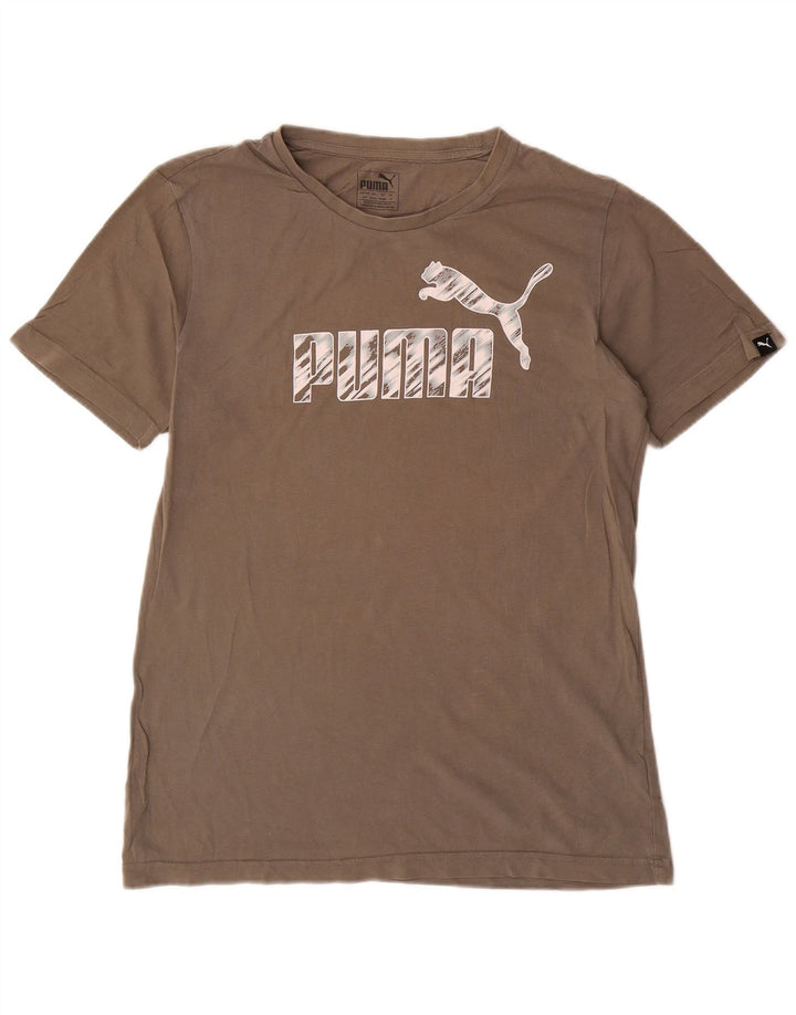 Puma T-Shirt Graphique Homme Petit Gris Coton