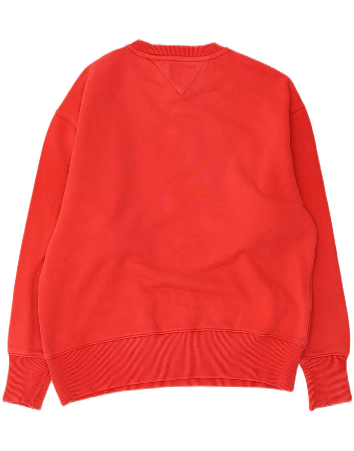 TOMMY HILFIGER Sweat-Shirt Graphique Homme Petit Rouge Coton