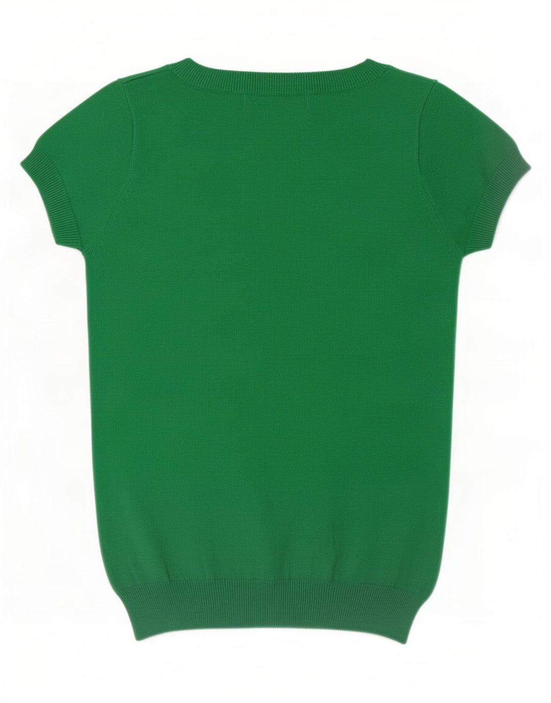 Zara Femme Chemisier Top UK 8 Small Vert Coton