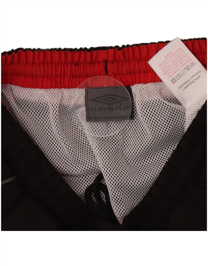 Umbro Short de Bain Graphic Homme Noir Moyen Polyester Colorblock