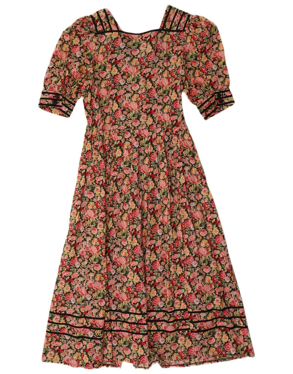 Meico Landhaus Look Robe Maxi Femme UK 12 Moyen Multicolore Floral
