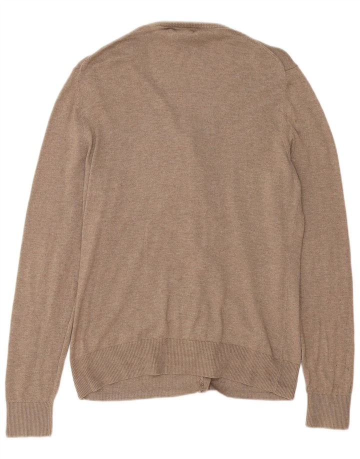 Gap Cardigan Femme Pull UK 16 Large Beige Coton