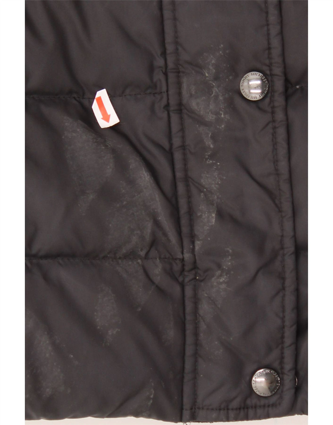TOMMY HILFIGER Womens Padded Coat UK 14 Medium Black Polyester Vintage Tommy Hilfiger and Second-Hand Tommy Hilfiger from Messina Hembry 