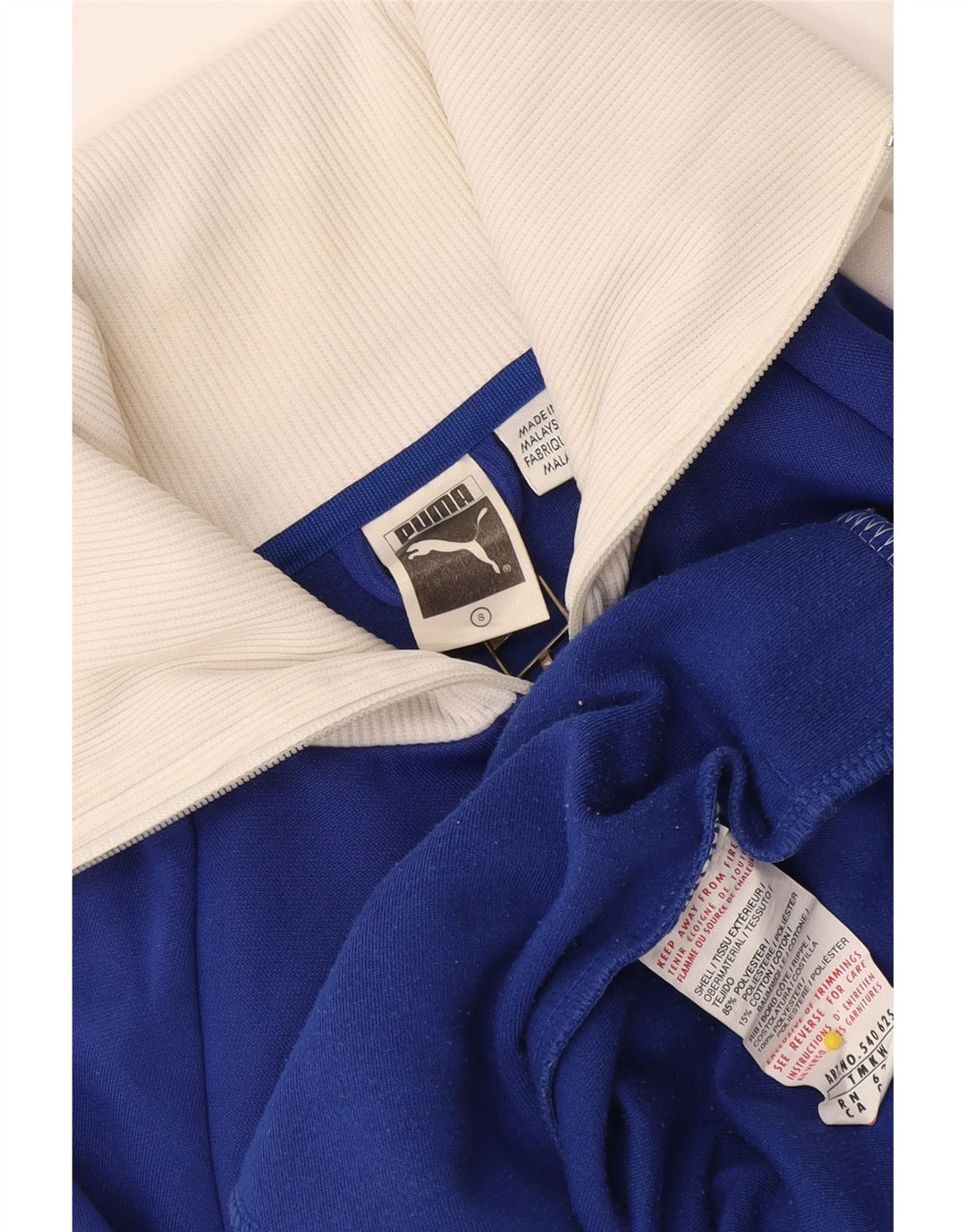 Puma Veste de Survêtement Graphique Homme Petit Bleu Colorblock Polyester