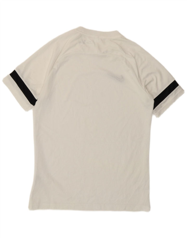 Nike T-shirt Dri Fit pour homme en polyester color block blanc moyen