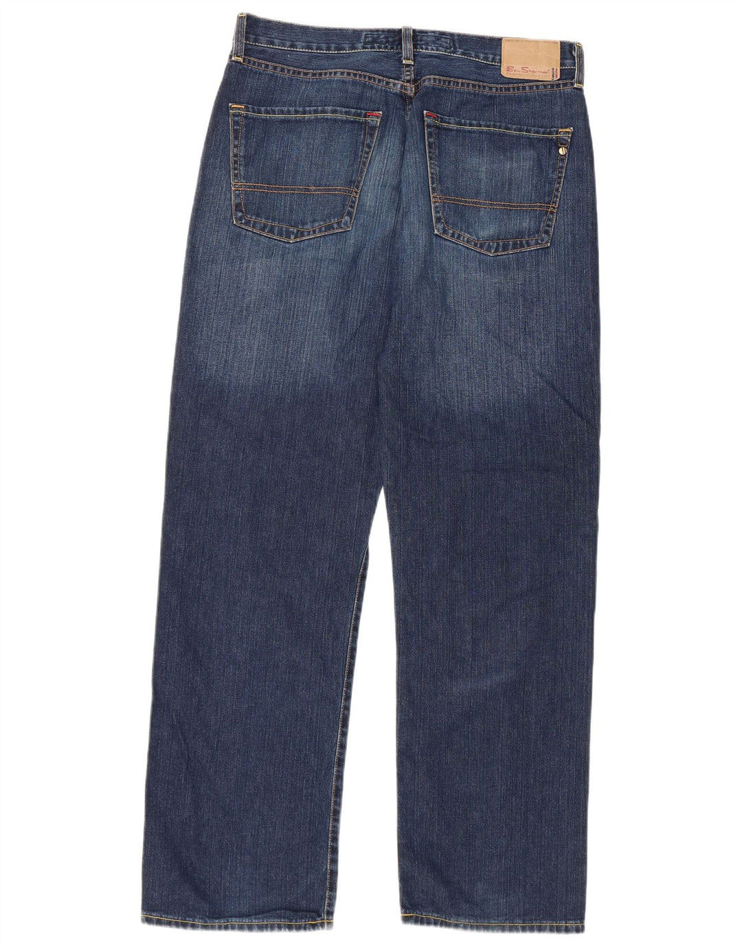 Ben Sherman Jean droit homme W34 L32 bleu coton