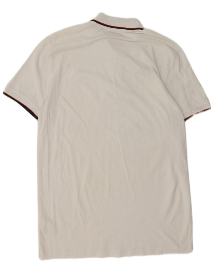 Kappa Polo Homme XL Blanc Coton