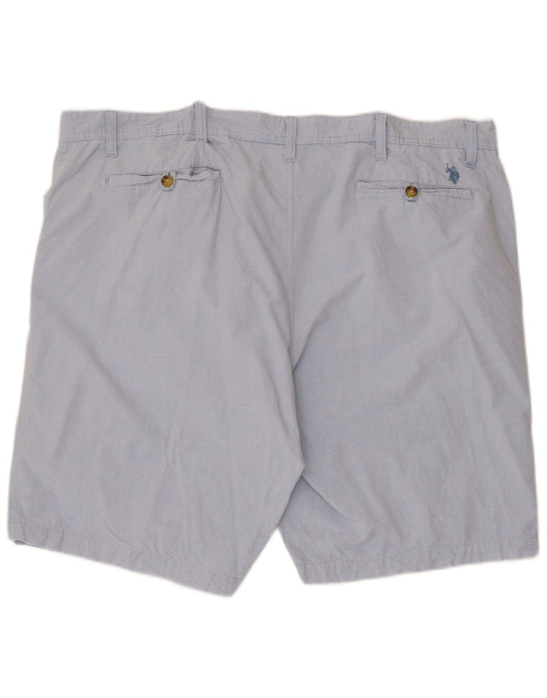 U.S. Polo Assn. Short Chino Homme W44 2XL Coton Bleu à Rayures