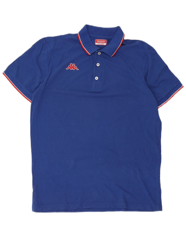 Kappa Polo Homme XL Bleu Coton