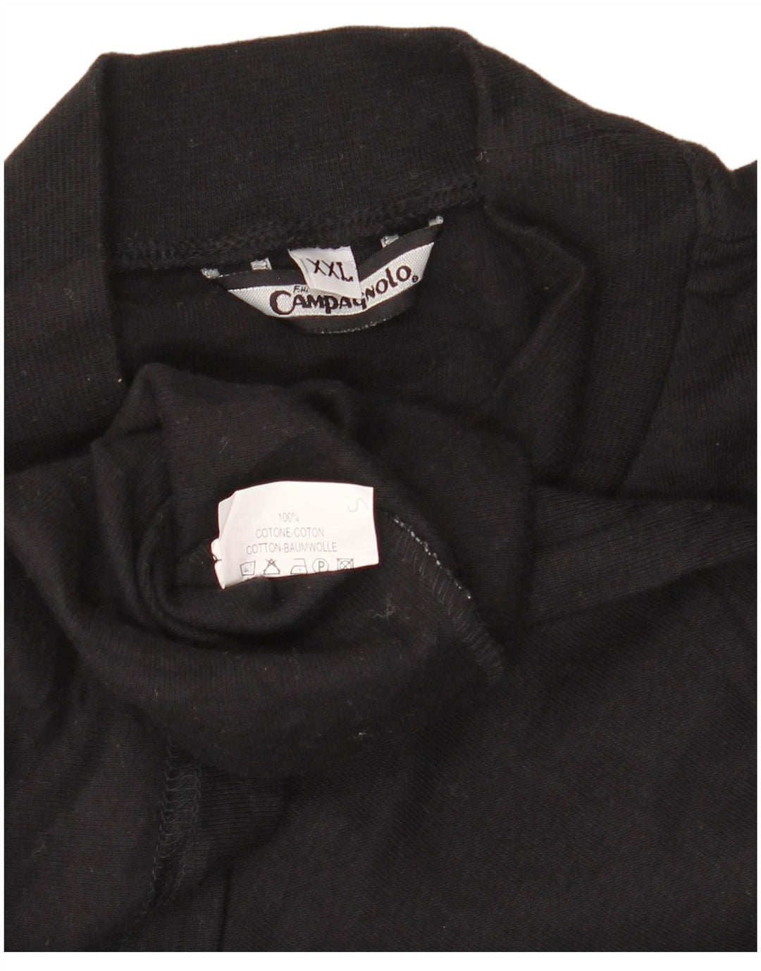 F.LLI CAMPAGNOLO Haut Homme Manches Longues 2XL Noir Coton