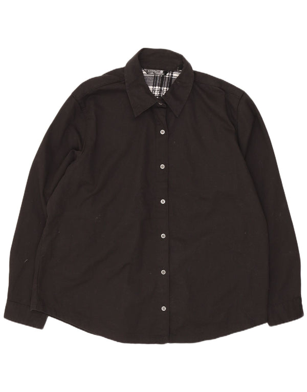 Lee Chemise Lumberjack Coupe Ample pour Femme UK 18 XL Coton Noir
