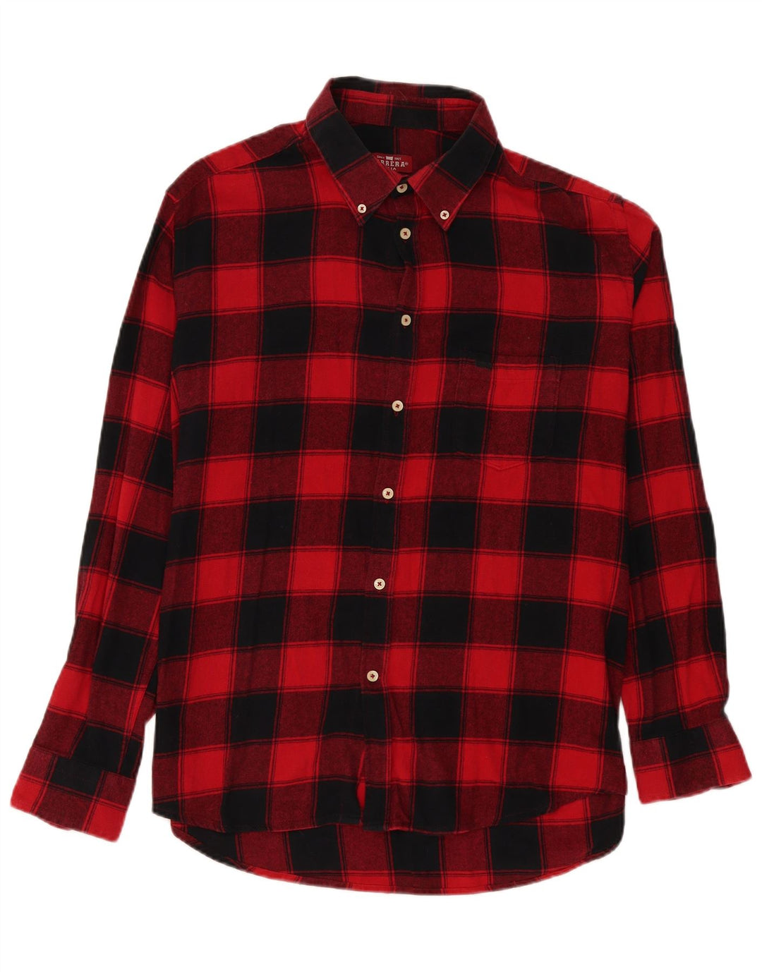 Carrera Homme Coupe Regular Chemise Flanelle XL Rouge Vichy Coton