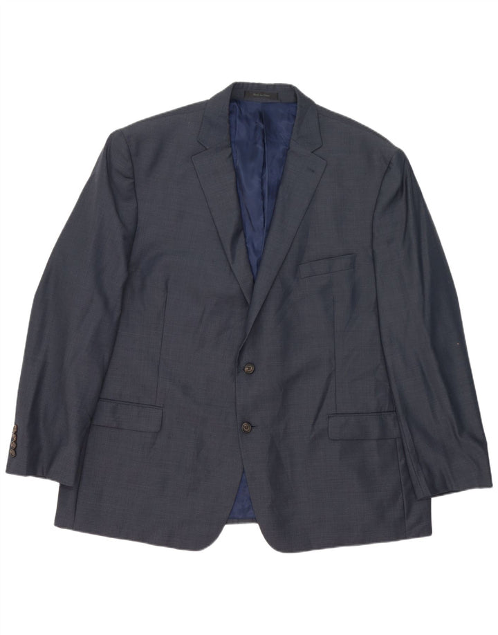Ralph Lauren Veste blazer à 2 boutons pour homme IT 52 XL en laine bleu marine